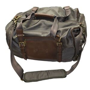 Cutter & Buck Bainbridge Traveler Leather Handle Duffel Bag 20”‎ Green